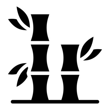 Dekorasyon simgesi tasarımı için Bambular çubuklar 