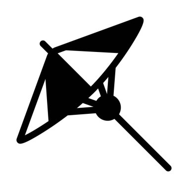 Yerleştirilmiş şemsiye vektör biçimi, düzenlenebilir simge 