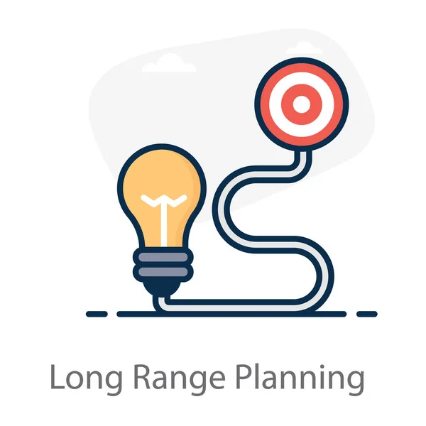 Editierbares Vektor Design Von Long Range Planning Icon — Stockvektor