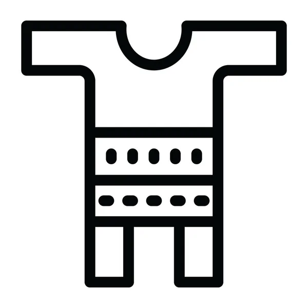 Tradycyjna Ikona Koszuli Damskiej Afircn — Wektor stockowy