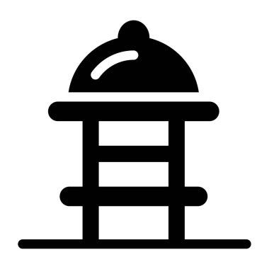 Düzenlenebilir bir yemek tabağı vektörü 