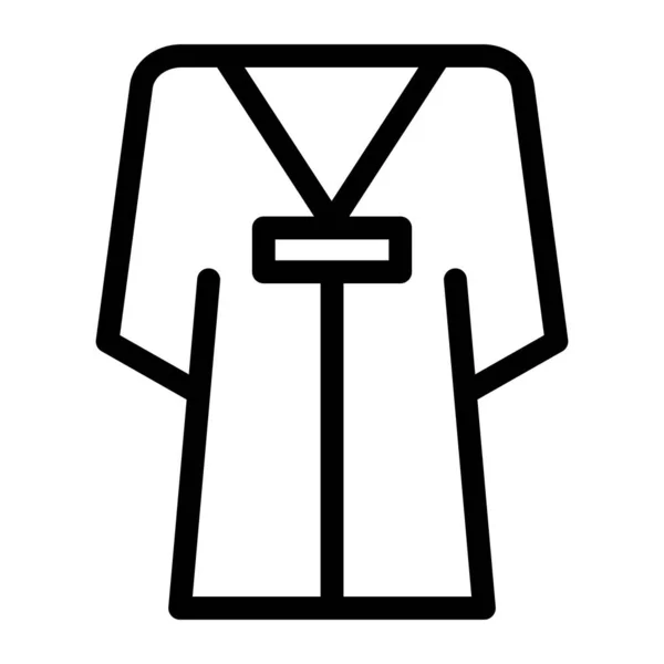 Vecteur Kimono Dans Style Moderne Rempli — Image vectorielle