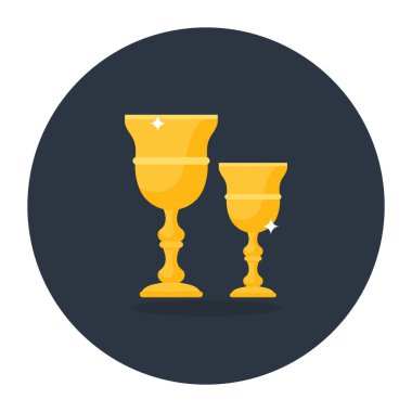 Kadehlerin düzenlenebilir vektör biçimi, çömlek vazosu 