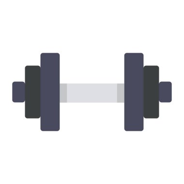 Ağırlık kaldırma aletleri, dambıllar düz simge