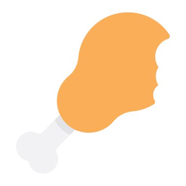 Bir parça but, düz simge.