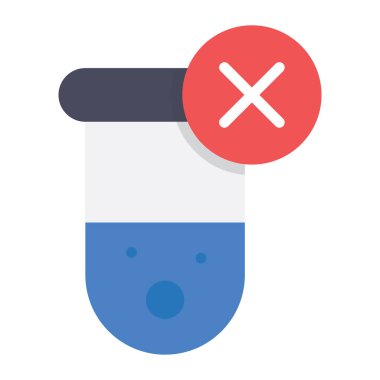 Cors düz vektörde hiçbir içecek ikonu kavramsallaştırarak cam üzerine imza atar.