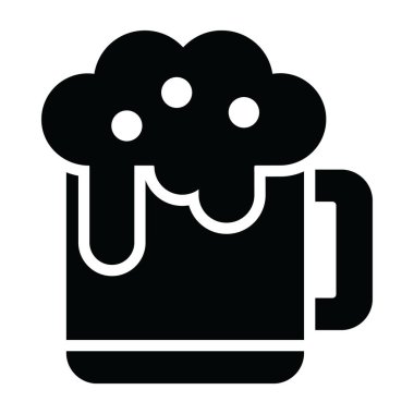 Modern düz stilde meer kupanın bir simge tasarımı 