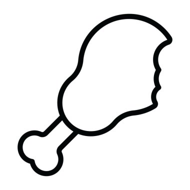 Bir parça but, düz simge.