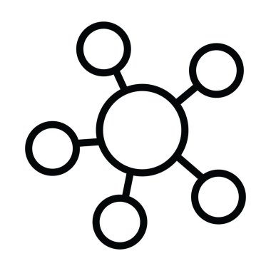 Düz dizayn ve kimyasal bağlanmada molekül simgesi 