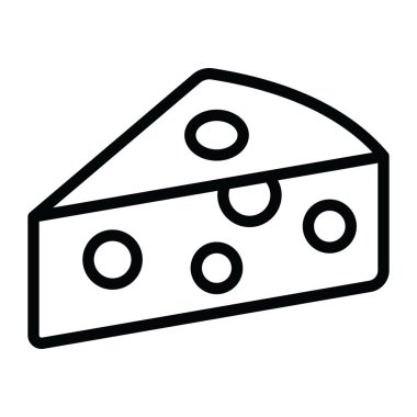 Süt ürünü, peynir dilimi düz simge tasarımı 