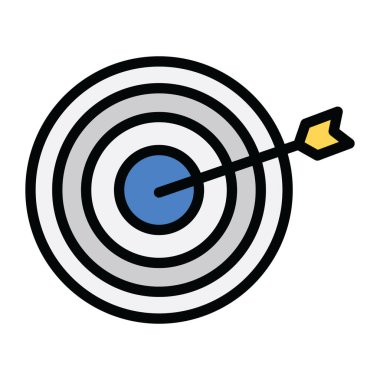 Düz tasarımda hedefin temel simgesi