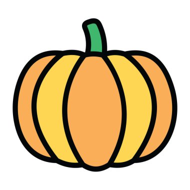 Modern yuvarlak şekilli balkabağı simgesi 