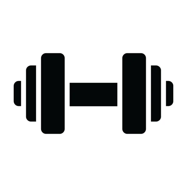 Fitnessgeräte Für Das Gewichtheben Hanteln Flach — Stockvektor
