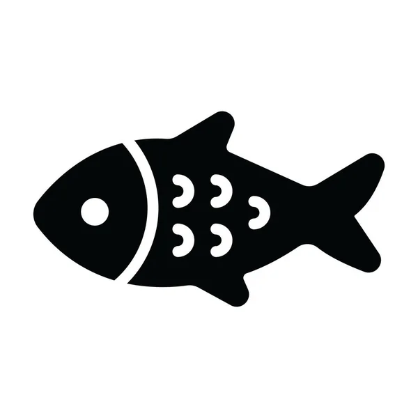 Ikonen För Fisk Konceptualisering Skaldjur — Stock vektor