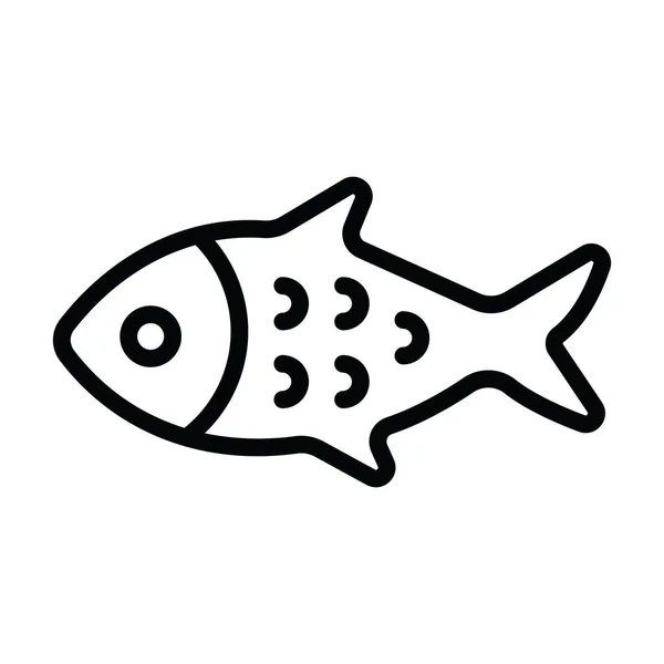 Basic Icon Fish Conceptualizing Seafood — Stock Vector