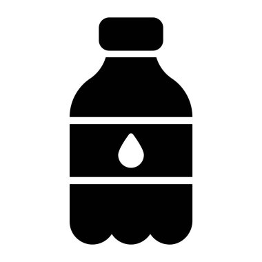 Su şişesi ikonu tasarımı, düz spor şişesi konsepti 