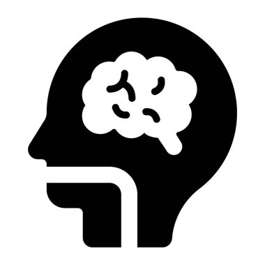 Uzun nafaka kanalı ikonu, gırtlağın düz tasarımı