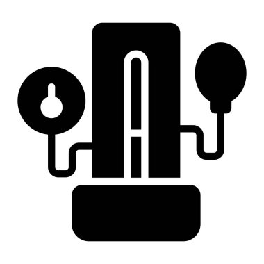 Modern düz biçimli bp makinesinin bir simge tasarımı 