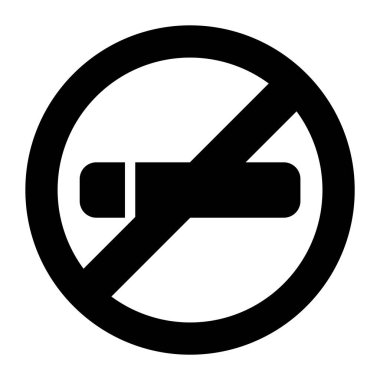 Yasak işaretler altında sigara içmeyi bırak. 