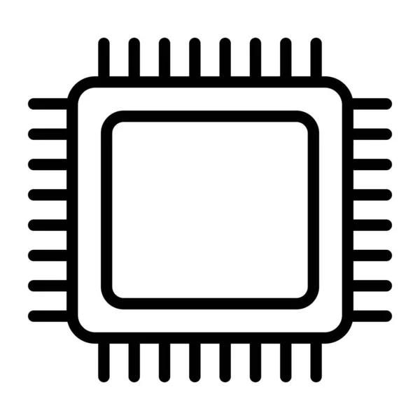 微晶片图标 微晶片平面矢量设计 — 图库矢量图片