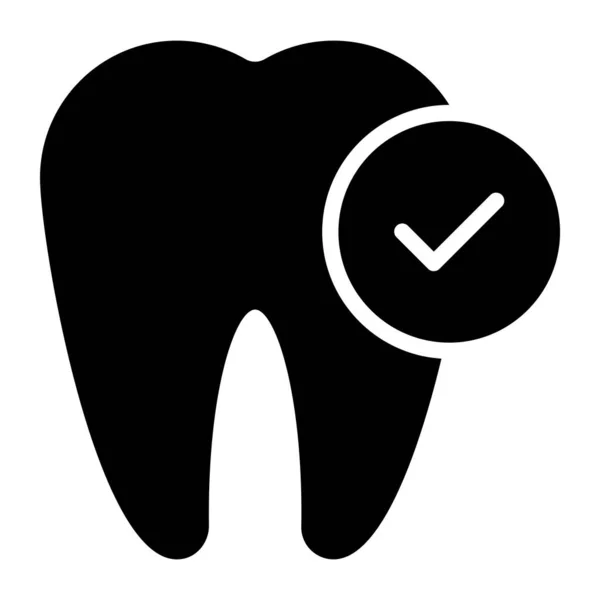 Редактируемый Плоский Дизайн Иконы Здоровья Зубов — стоковый вектор