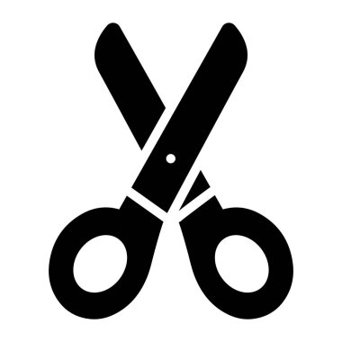 Düz vektör içinde tıbbi makas simgesi, düzenlenebilir tasarım