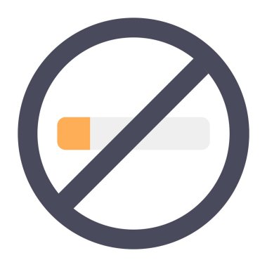 Yasak işaretler altında sigara içmeyi bırak. 