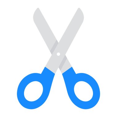 Düz vektör içinde tıbbi makas simgesi, düzenlenebilir tasarım