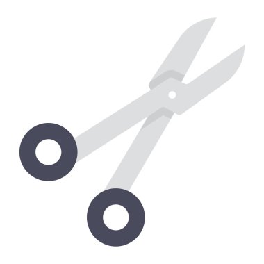 Düz vektör içinde tıbbi makas simgesi, düzenlenebilir tasarım