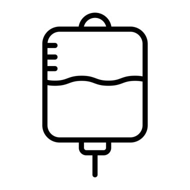 Iv dip simgesi, kan transferi için bir infüzyon 