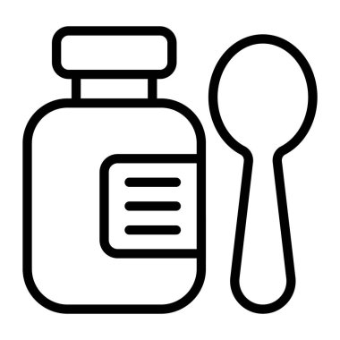 Modern düzenlenebilir biçimdeki Sıvı şurup simgesi 