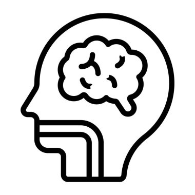 Uzun nafaka kanalı ikonu, gırtlağın düz tasarımı