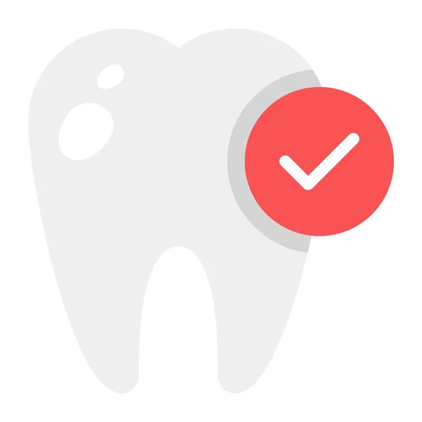 Conception Plate Modifiable Icône Santé Dentaire — Image vectorielle