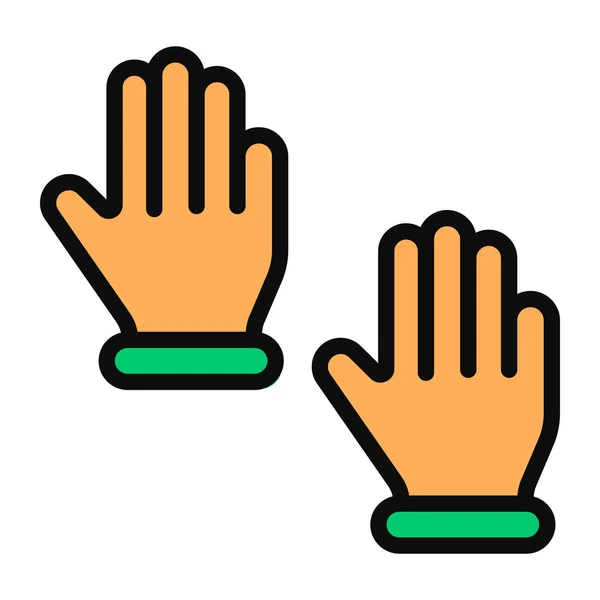 Icon Design Open Hands Editable Vector — Stock Vector