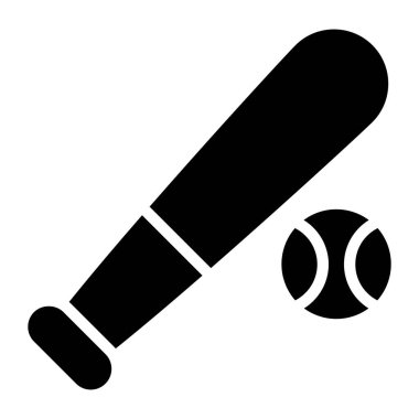 Beyzbol simgesi, düzenlenebilir vektör biçimi 