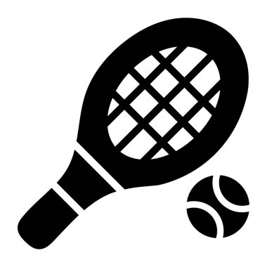 Düz dizaynlı masa tenisi simgesi.