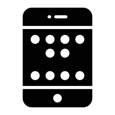 Mobil balon oyun simgesi, düz biçim vektörü 