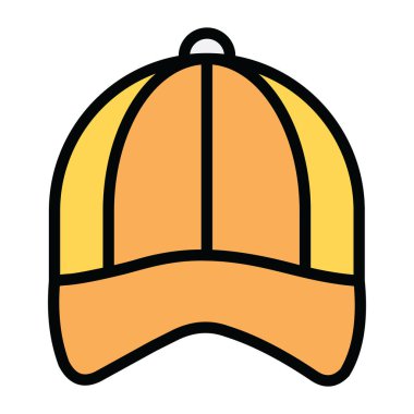 Bir p kapağı simgesi, spor aksesuarlarının düz vektörü 