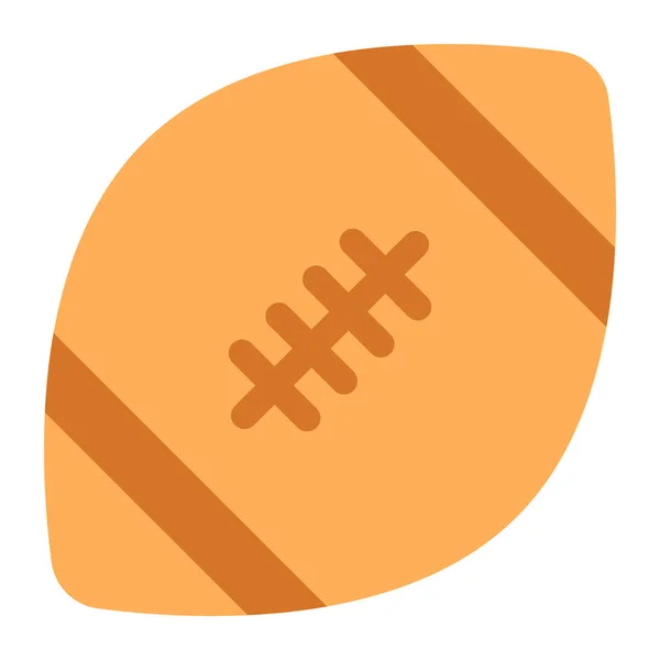 美式足球图标设计 可编辑风格橄榄球装备矢量 — 图库矢量图片