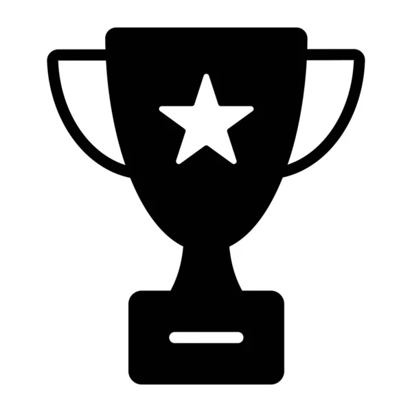 Icono Del Trofeo Copa Ganadora Estilo Editable — Archivo Imágenes Vectoriales