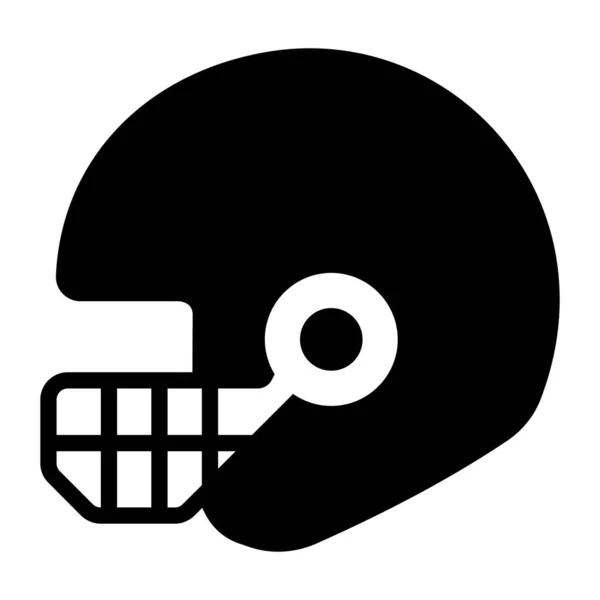 Значок Спортивного Шлема Современном Редактируемом Стиле Спортивный Аксессуар — стоковый вектор