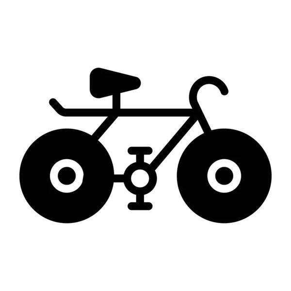 Icono Bicicleta Plana Diseño Vectores Bicicleta Pedal — Vector de stock