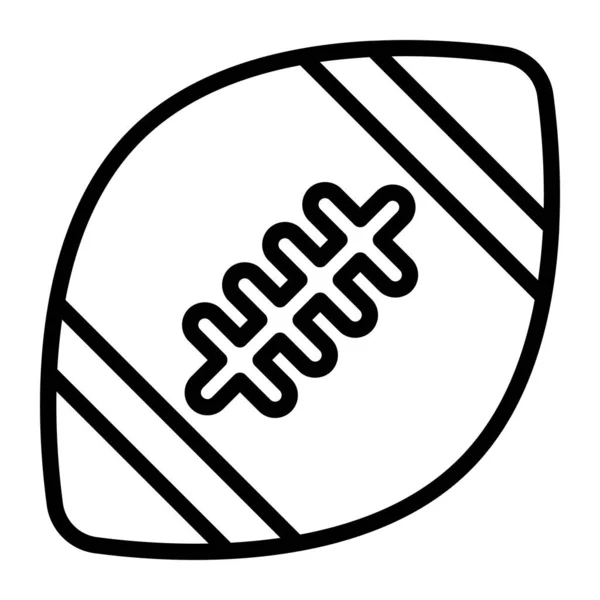 American Football Icon Design Vector Rugby Equipment Editable Style — 스톡 벡터