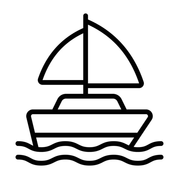Векторний Дизайн Яхти Змінений Значок Водяного Судна — стоковий вектор