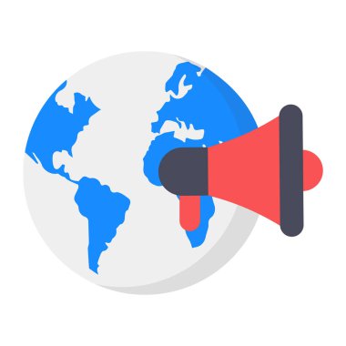 Megafonlu dünya, küresel pazarlamanın simgesi. 