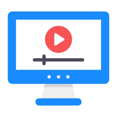 İçerideki ortam oynatıcı, çevrimiçi video simgesi