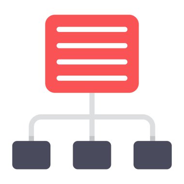 Algoritma vektör tasarımı, veri akışını gösteren bir kağıtta durum haritası 