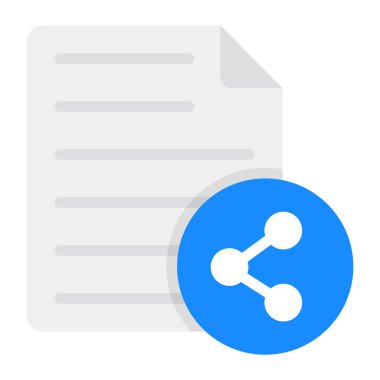 Paylaşım dosya simgesinin düzenlenebilir tasarımı