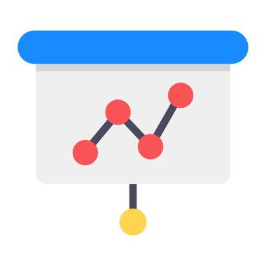 İş veri sunum simgesi kavramını gösteren çoklu satır şeması