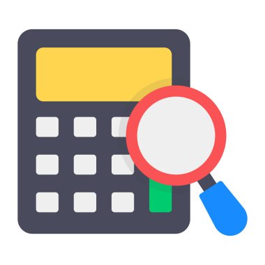 Denetim simgesinin düzenlenebilir düz tasarımı